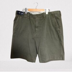 Polo Ralph Lauren New Army Green Flat Front Chino Shorts Size 38